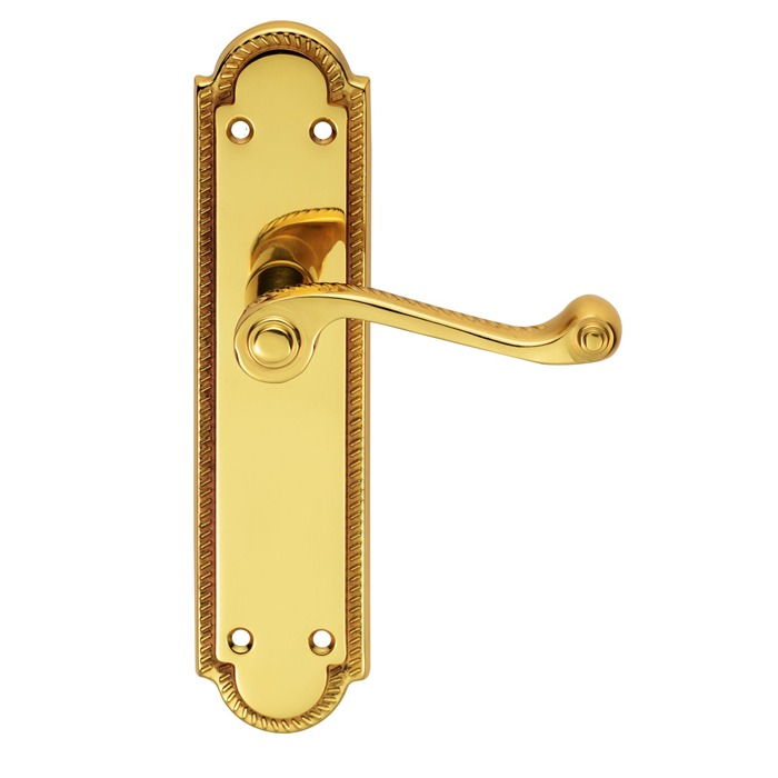 Georgian Lever Door Handle on Various Shaped Backplates